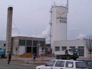 Une chute de cheminée