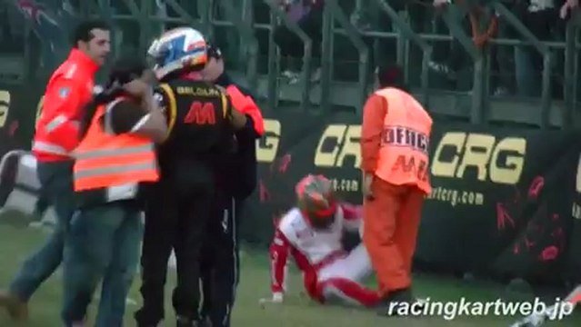 Régis gagne une course de karting