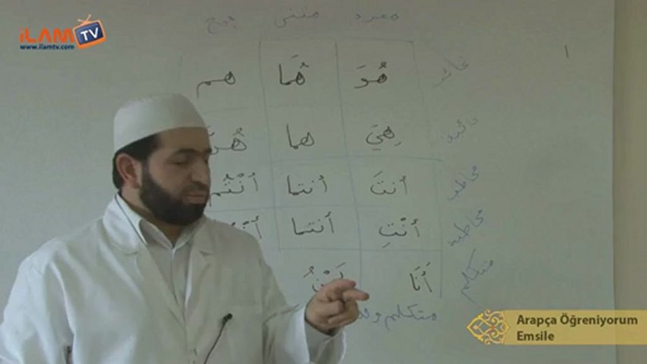 Arapça Dersi 6 - Zamirler ve Fiili Mâzi Çekimleri (Arapça Öğreniyorum)