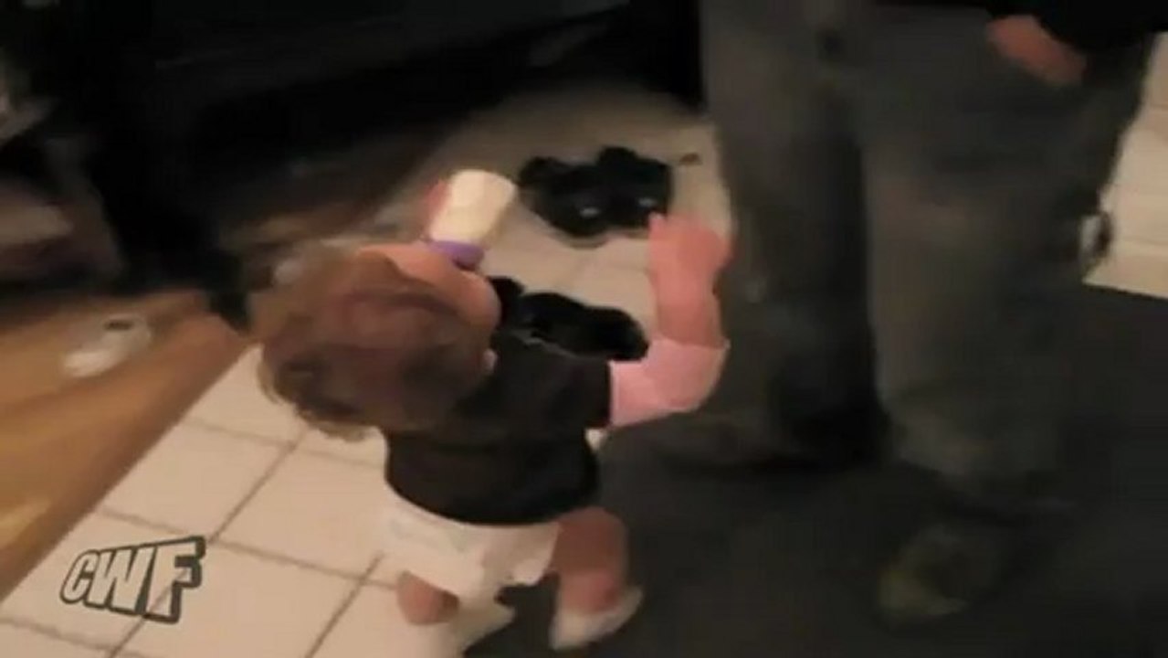 Descente d'escaliers sur le ventre !