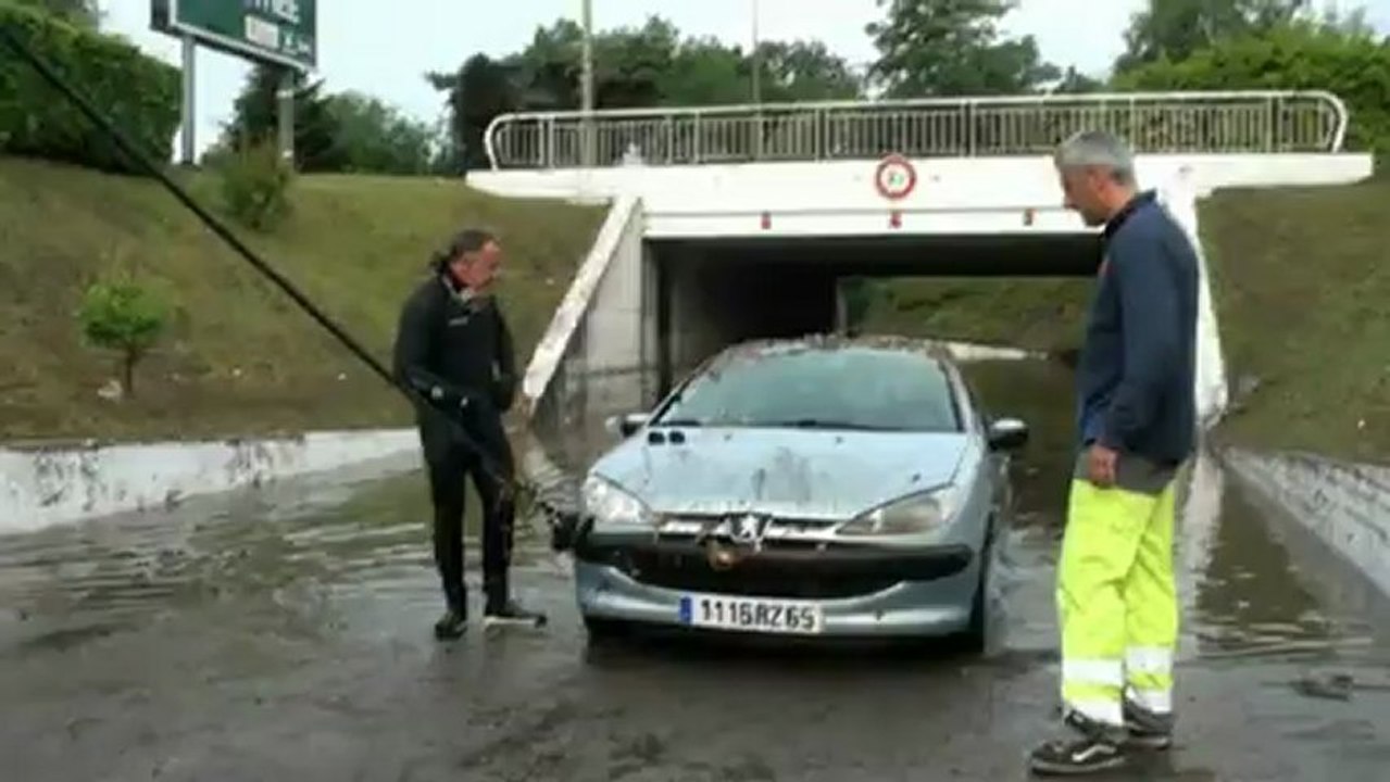 Violents orages sur Tarbes