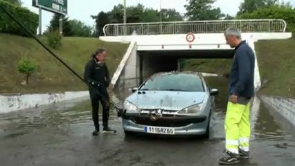 Violents orages sur Tarbes