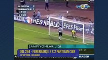 Alex de Souza - 294º gol - Fenerbahçe 2 x 2 Partizan_SER