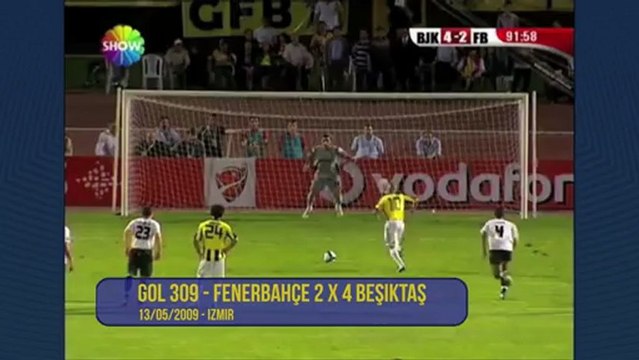 Alex de Souza - 309º gol - Fenerbahçe 2 x 4 Beşiktaş