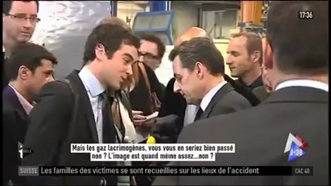 Sarkozy traite un journaliste de "couillon"