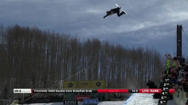 SnowBoard - Shaun White- winning run/Halfpipe Finals - Burton US Open 2013