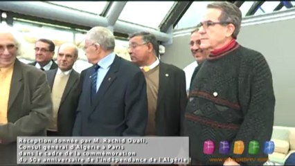 Réception donnée par M. Rachid Ouali,Consul général d'Algérie à Parisdans le cadre de la commémorationdu 50e anniversaire de l'indépendance de l'Algérie