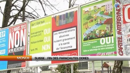 Suisse : Fin des parachutes dorés