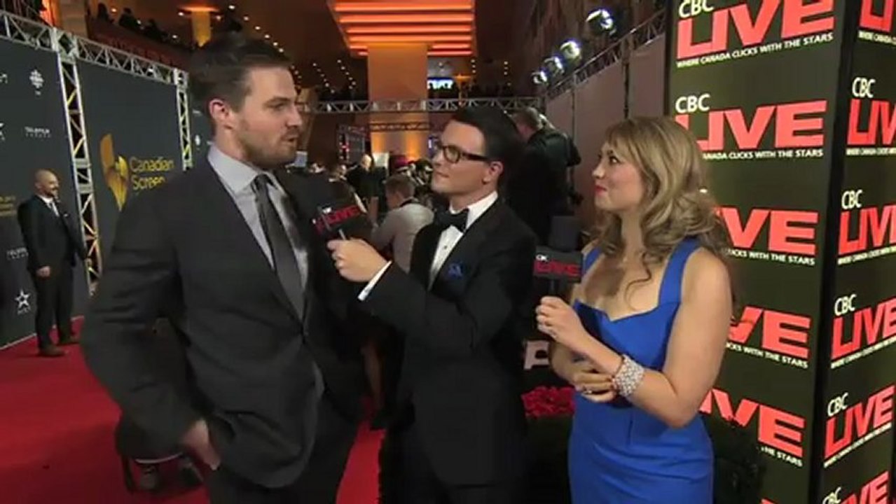 2013.03.03 Stephen Amell @ Canadian Screen Awards Interview
