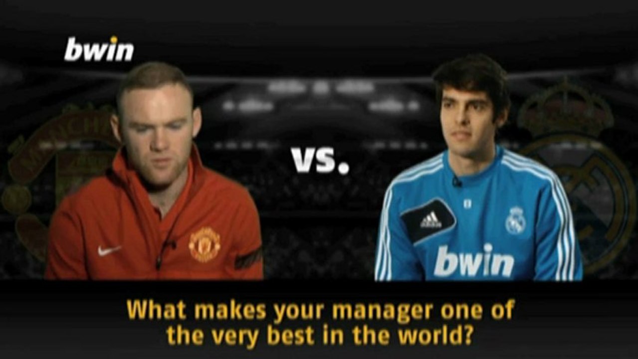 ManUtd vs. Real: Rooney und Kaka im Split-Screen-Interview