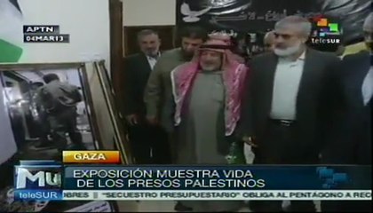 Exposición sobre situación de presos palestinos en Israel