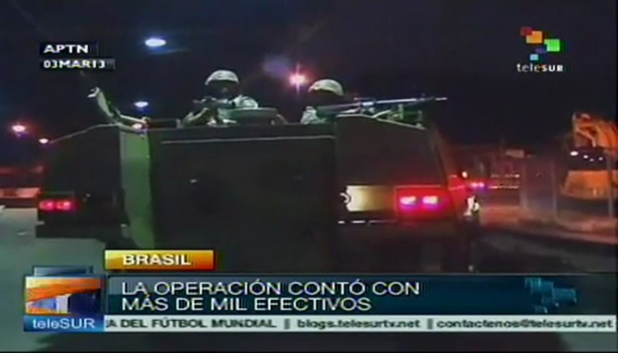 Operativo militar y policial en favelas de Río de Janeiro