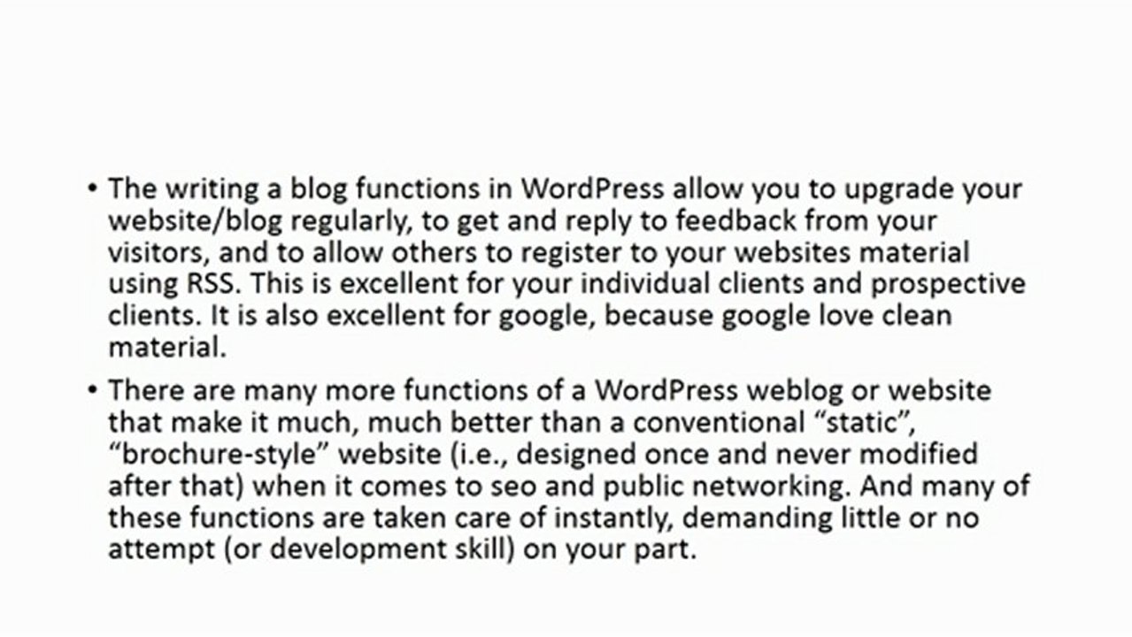 Why wordpress