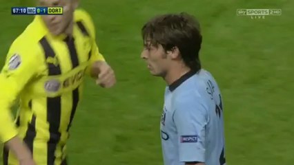 David Silva vs Borussia Dortmund (H) 2012-2013 UCL HD