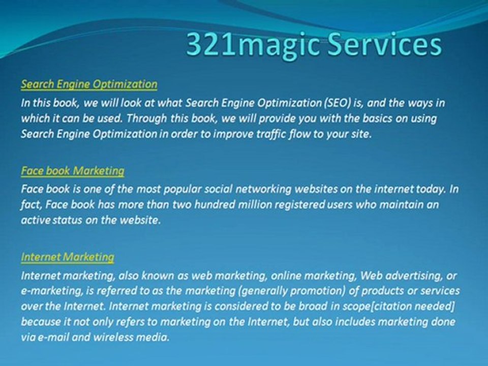 Search Engine Optimization | Web Hosting | Content Management | ORM Expert