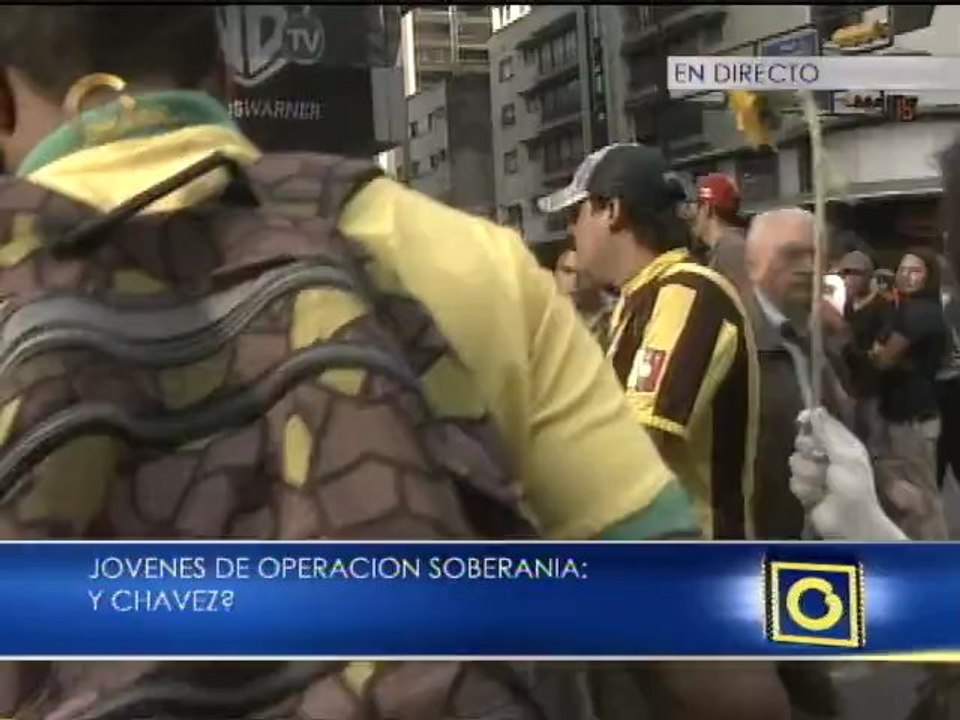 Jóvenes de Operación Soberanía pintan sus cuerpos para preguntar ¿y Chávez?
