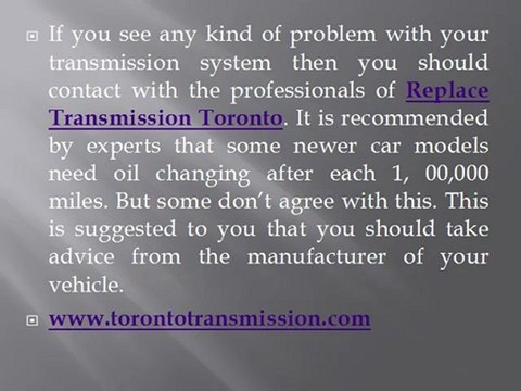 Why transmission fluid change is important in vehicle