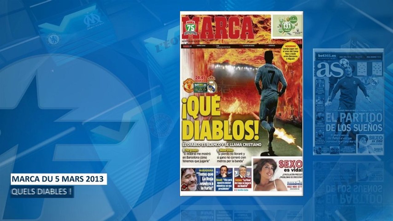 Le "diable blanc" Cristiano Ronaldo enflamme la presse madrilène et anglaise