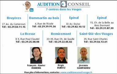 Appareil auditif dans les Vosges - 7 centres Audition Conseil à votre service