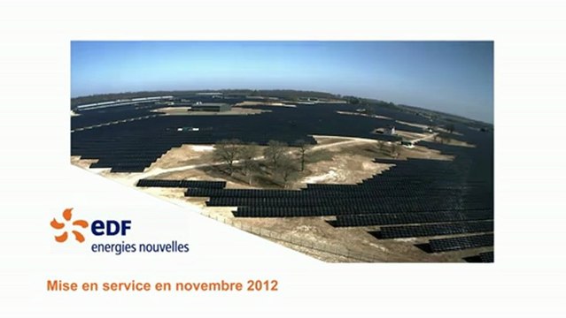 Timebox-Prod vidéo accélérée de chantier de la centrale photovoltaïque EDF-EN de Toul