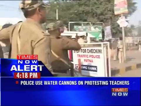 Protesting teachers lathi charged in Patna.
