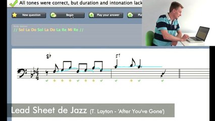 Lecture de notes et chant à vue - Logiciel EarMaster 6