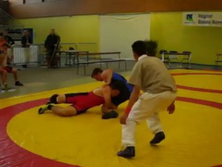 Alan Bocquet (Grenay Fight Team) Championnat de France UNSS de Lutte