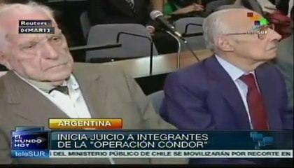 Inicia juicio contra integrantes de "Plan Cóndor", Argentina
