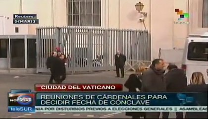 Dos reuniones más para decidir fecha del cónclave