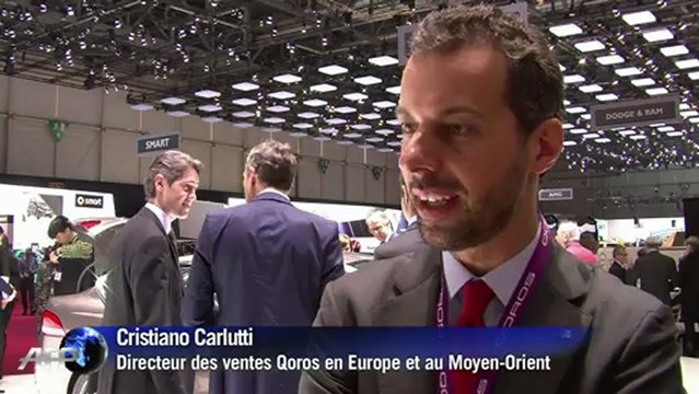 Présentation du dernier modèle de Qoros au salon de Genève