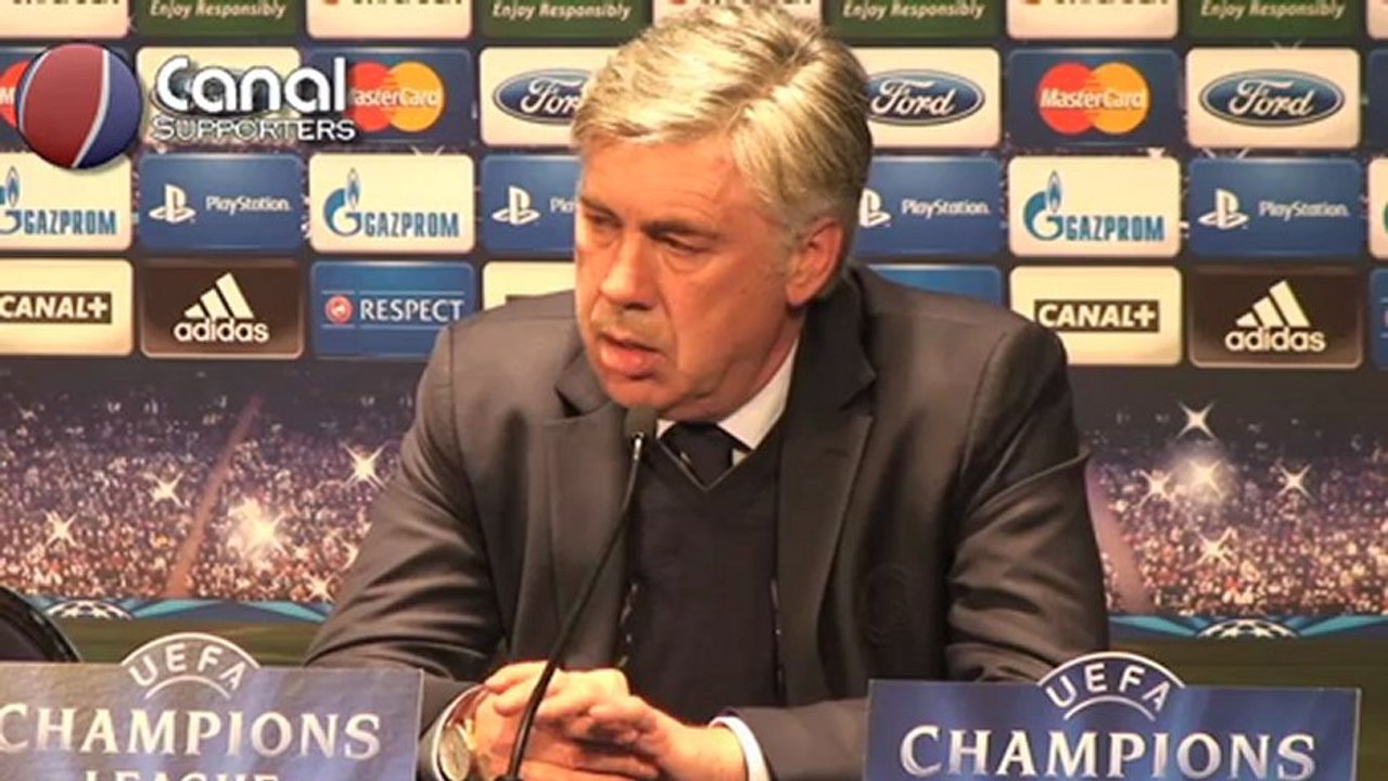 Conférence de Carlo Ancelotti avant PSG-Valence