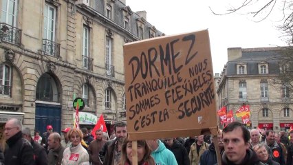 Contre la Flexibilité - Manif 5 mars 2013 Bordeaux
