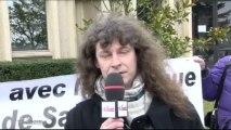 Manifestation au Campus Paris Saclay (Essonne)