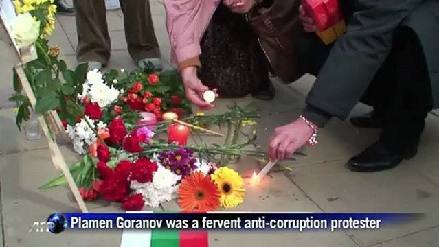 Bulgarian who set himself on fire new symbol of protests