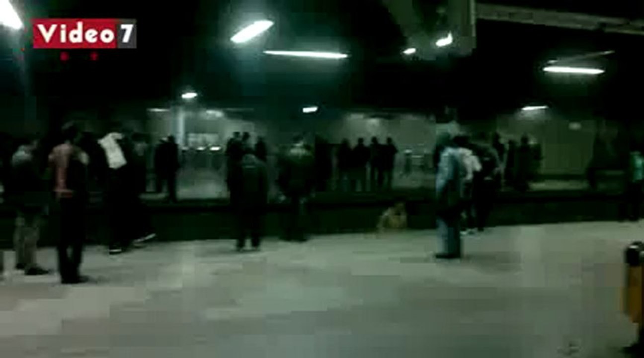 حريق بمحطة مترو رمسيس والأمن يحاول السيطرة عليه