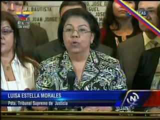 Presidenta del TSJ ratifica "la solidez de la institucionalidad venezolana"