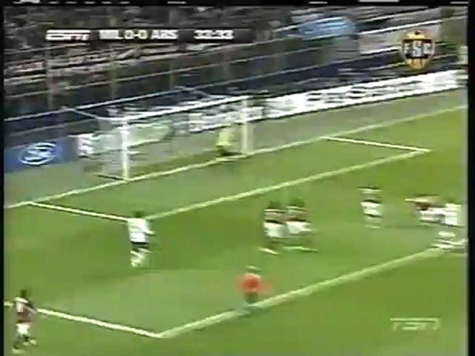2008 (March 4) AC Milan (Italy) 0-Arsenal (England) 2 (Champions League)