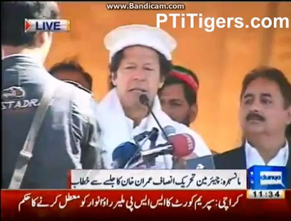 Imran Khan Speech at Mansehra 6th MArch 2013