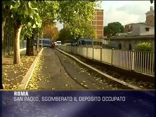 Sgomberato il deposito Atac a San Paolo