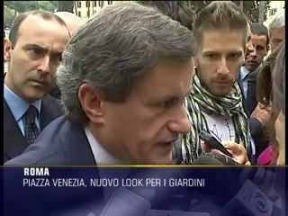 Piazza Venezia, nuovo look per i giardini