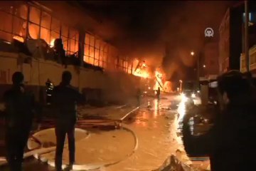 Ankara'da 680 dükkan kül oldu