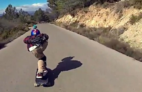 Skateboard - Downhill Skateboarding - Raw Run @Salza Oriol and Aleix