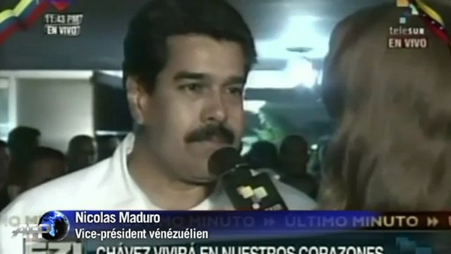 Les Vénézuéliens orphelins après la mort de Chavez, déclare Maduro