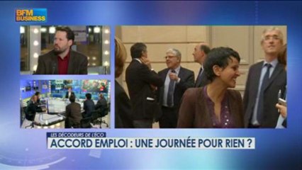 Accord emploi : une journée pour rien ? - 5 mars - BFM : Les décodeurs de l'éco 3/5