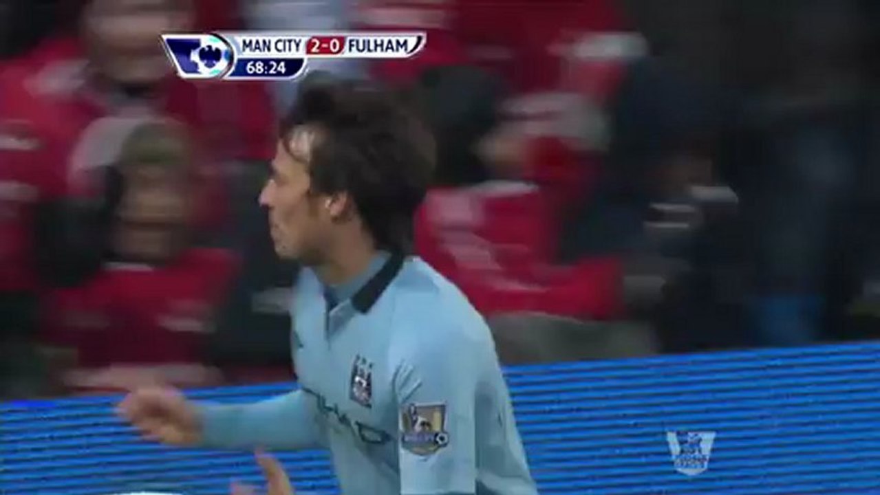 David Silva vs Fulham (H) 2012-2013 EPL HD