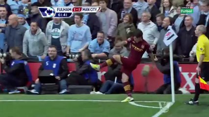 David Silva vs Fulham (A) 2012-2013 EPL HD