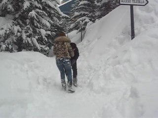 Baqueira 114 bataille de boules de neige