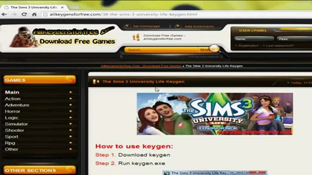 The Sims 3 University Life Ÿ Keygen Crack + Torrent FREE DOWNLOAD