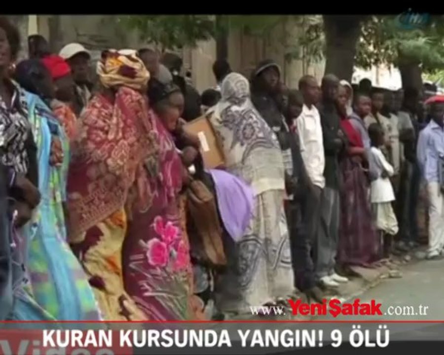 Kur'an kursunda yangın: 9 ölü
