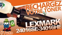 Méthode pour recharger une cartouche laser Lexmark E330